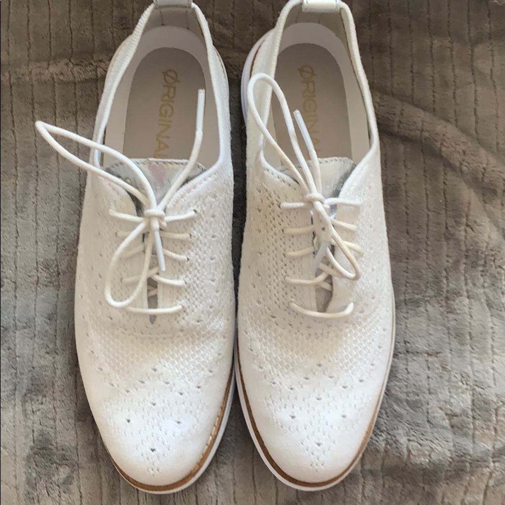 COLE HAAN - white / silver Ground zero sneakers 👟